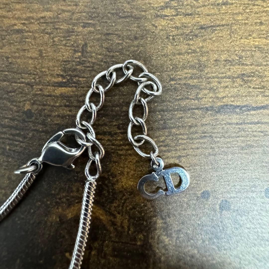 美品】 Dior ネックレス Dロゴ シルバー CDロゴ 刻印 - メルカリ