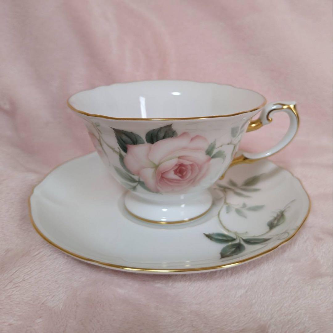 大倉陶園 フェアリーローズ マチルダ ティーカップ ソーサー プレート