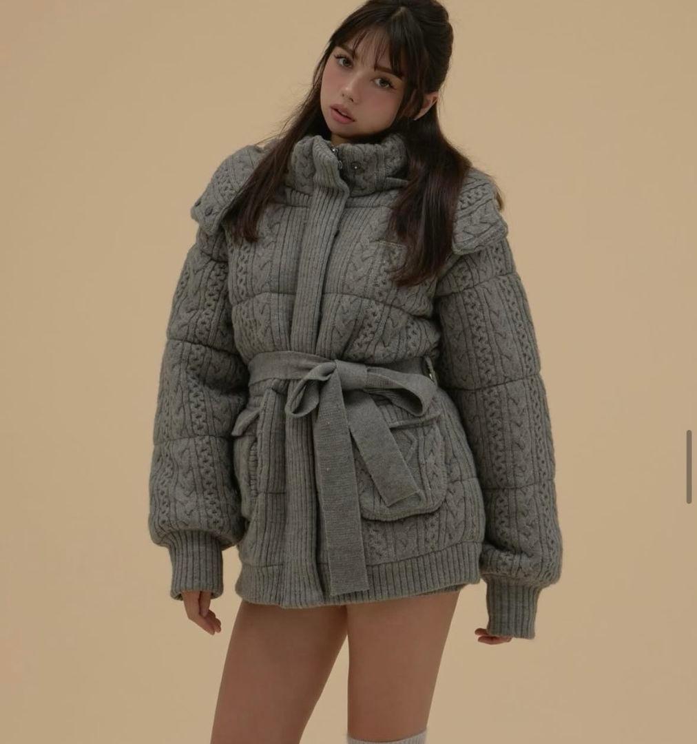 ANDMARY Mary quilting knit shape jacket - メルカリ