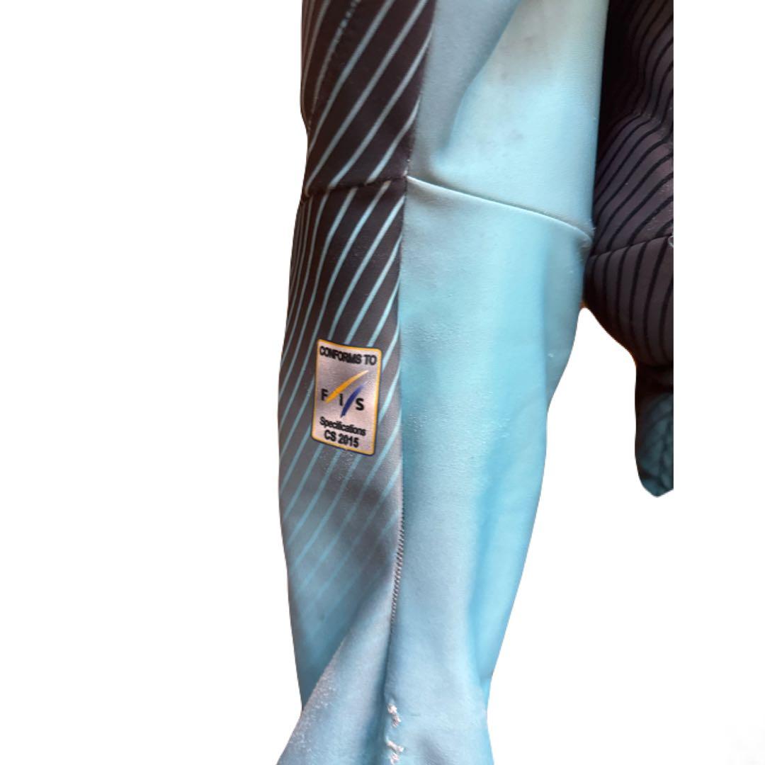 早い者勝ち！］デサント スキーウェア GSワンピース 青 FIS対応 M