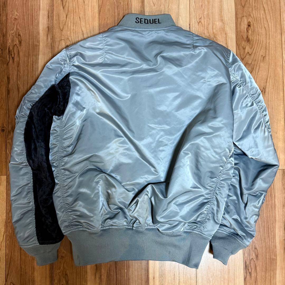 希少☆sequelシークエルMA-1シルバーグレーXL藤原ヒロシ - メルカリ