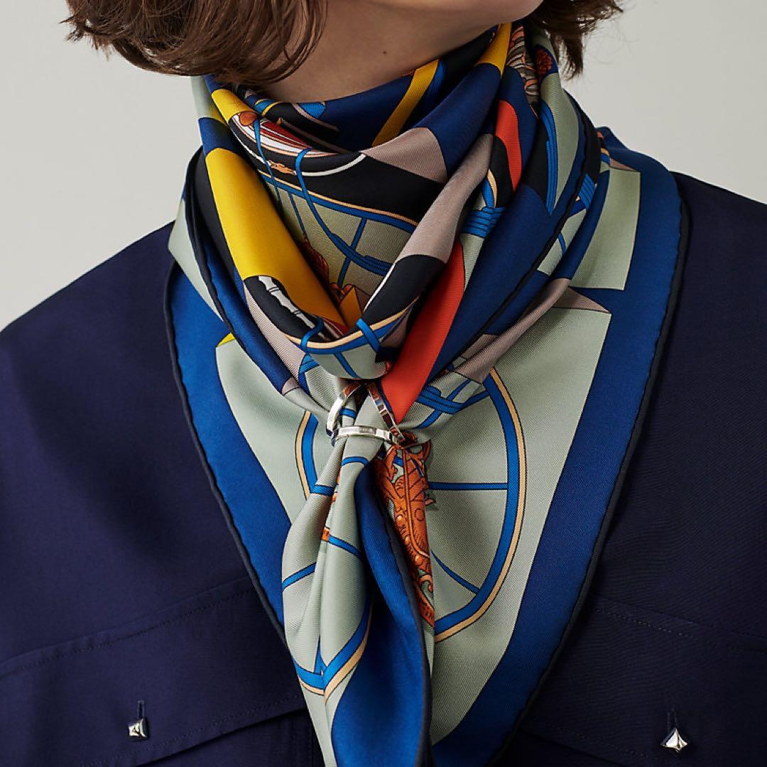 HERMES スカーフリング 90 《トリオ》