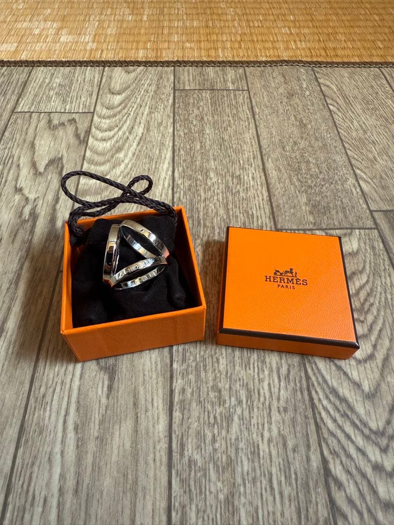 HERMES スカーフリング 90 《トリオ》