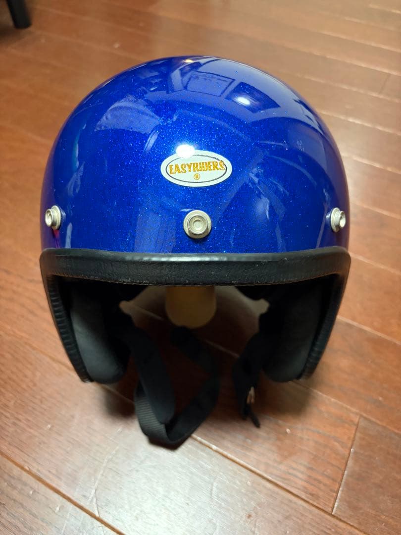 ビンテージ EASYRIDERS ジェットヘルメット 青ラメ ビンテージ EASYRIDERS ジェットヘルメット 青ラメ - メルカリ