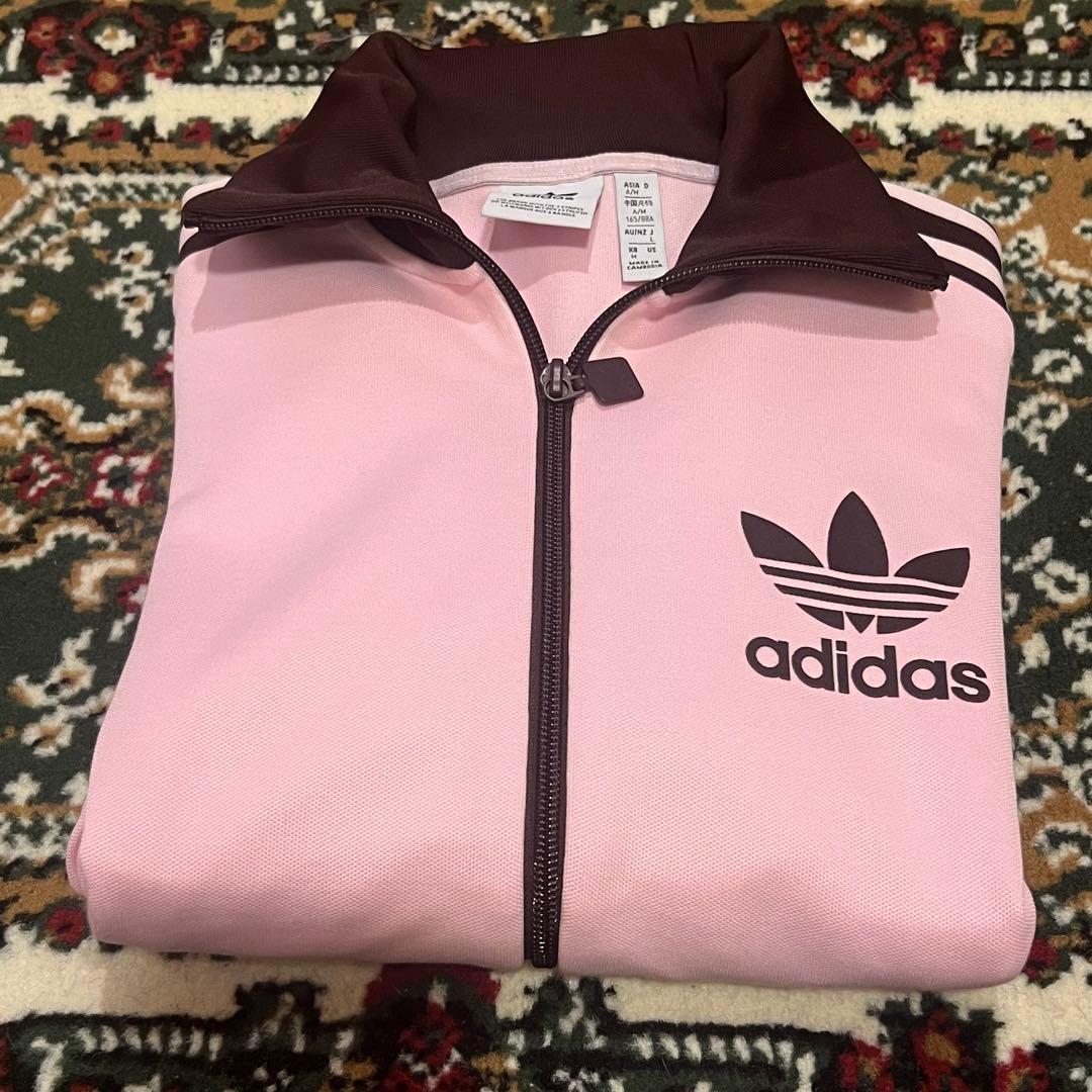 アディダス ベッケンバウアー トラックトップ ジャージ ピンク L