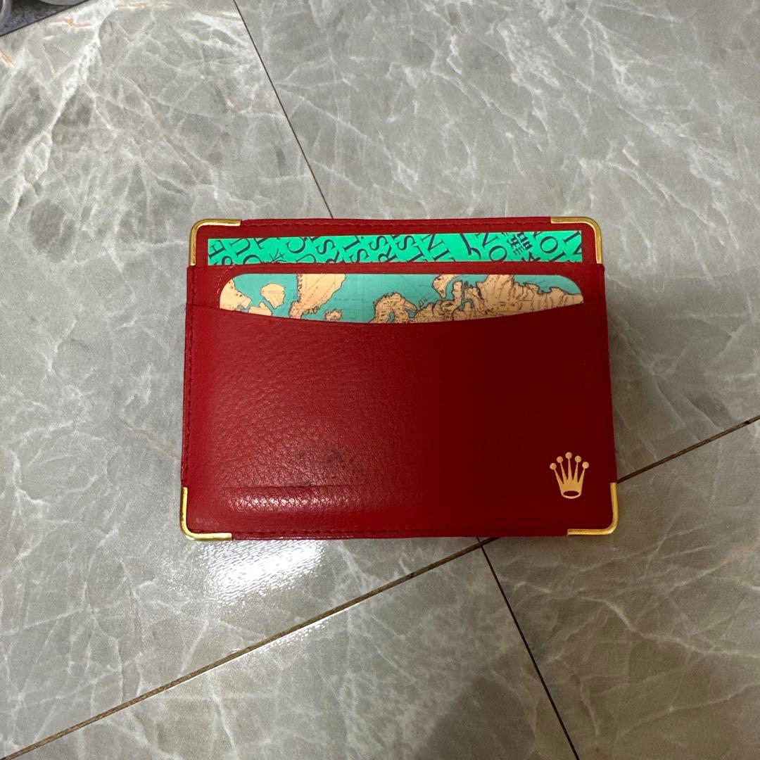 ROLEX レザー製カードケース レッド - 楽天市場】ROLEX ロレ