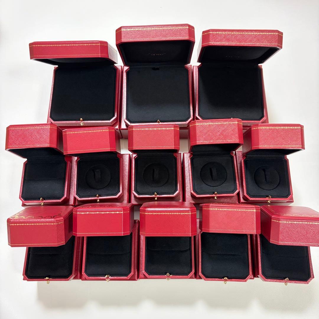 カルティエ　ネックレス　リングケース　空箱　現行品　13個 Cartier（カルティエ） 箱 ケース ネックレス用 ピアス用 アクセサリー