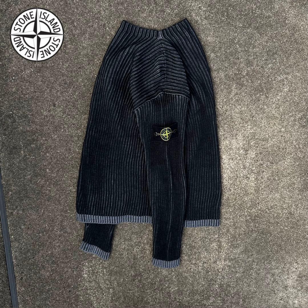 定10万希少 24AW Stone  リブニット ウール ショート丈 定10万希少 24AW Stone Island リブニット ウール ショート丈 - メルカリ