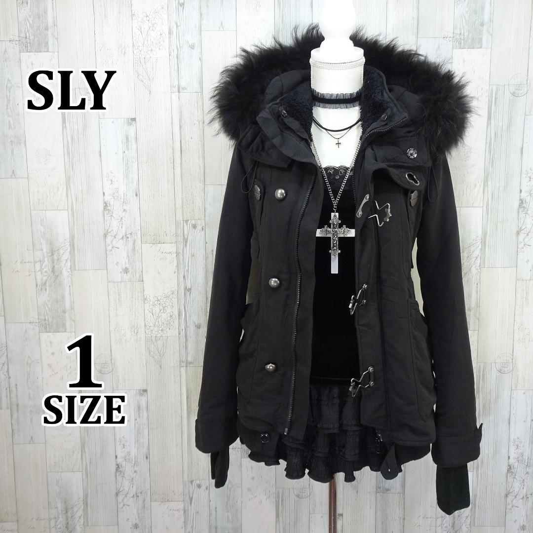 SLY モッズコート 平成ギャル y2k グランジ ミリタリー ブラック 黒