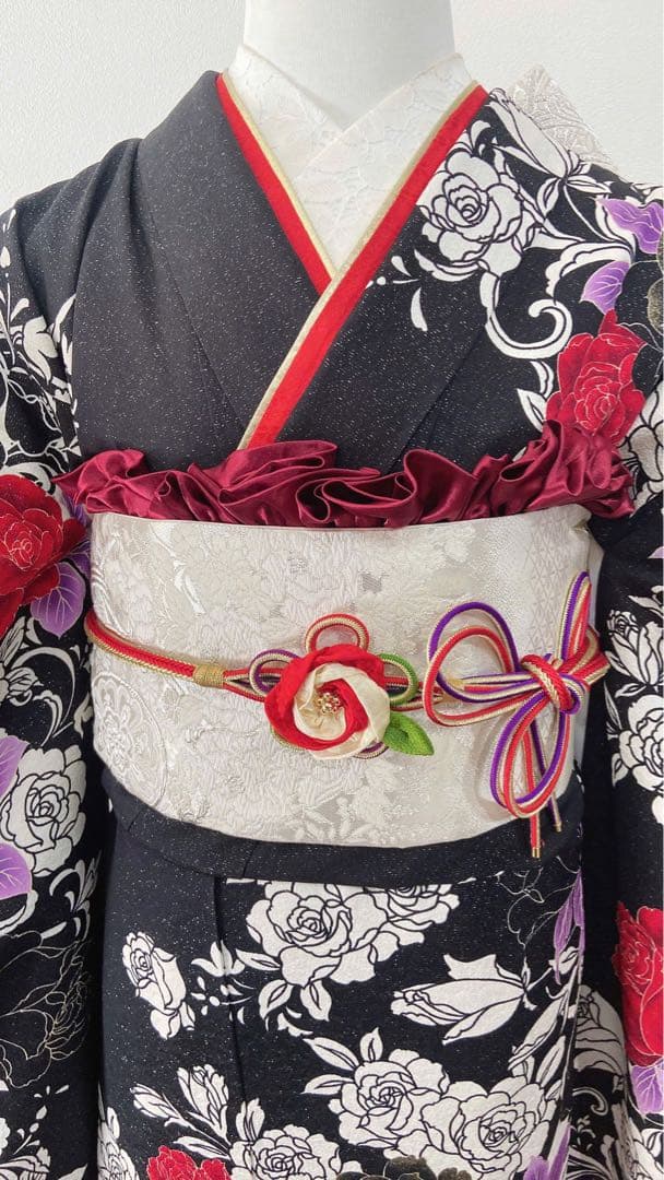 ゆゆ品　振袖フルセット　成人式　振袖　振袖5点セット　正絹