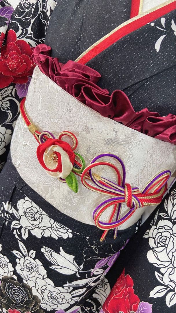 ゆゆ品　振袖フルセット　成人式　振袖　振袖5点セット　正絹