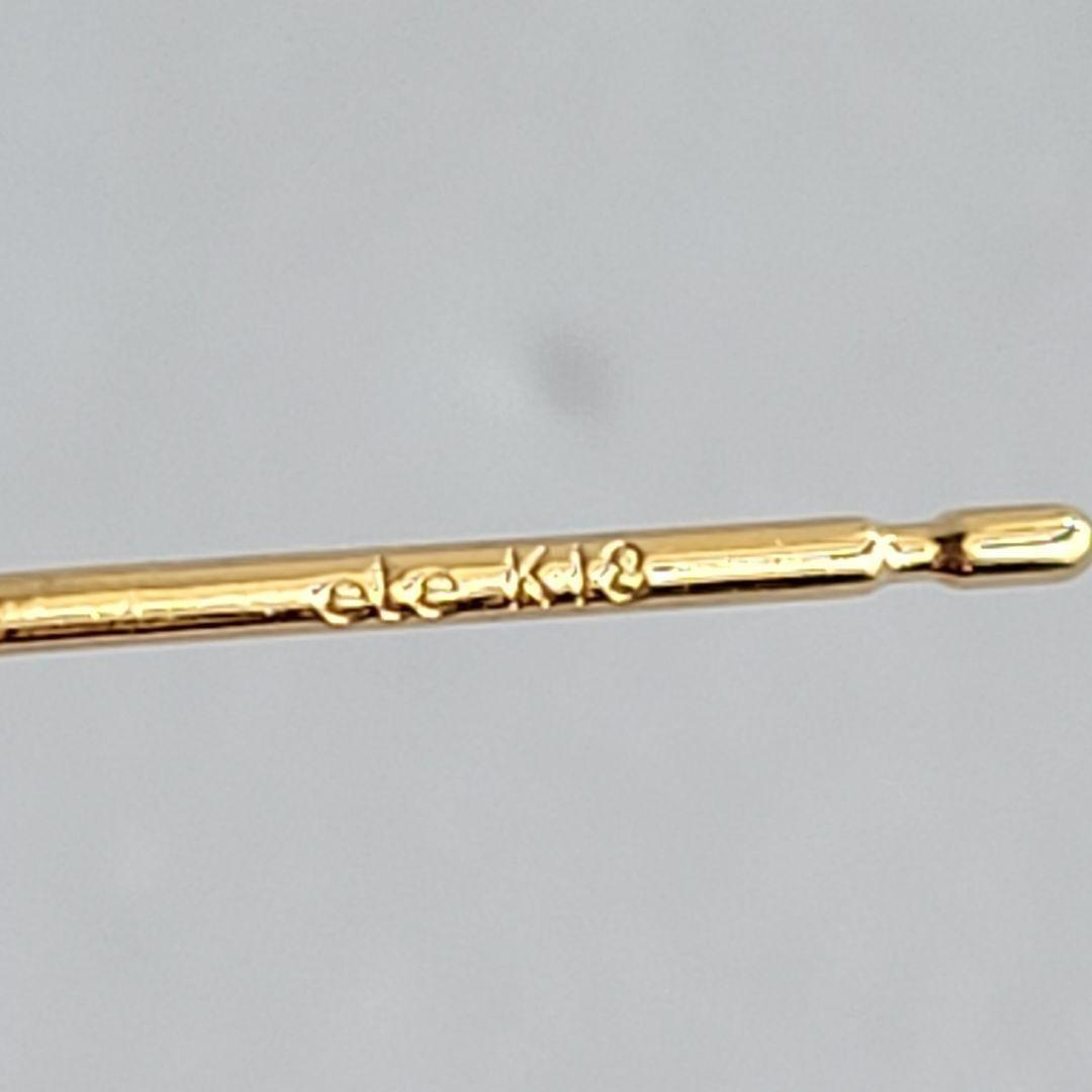 エテ K18YG ダブルライン フープ ピアス - メルカリ