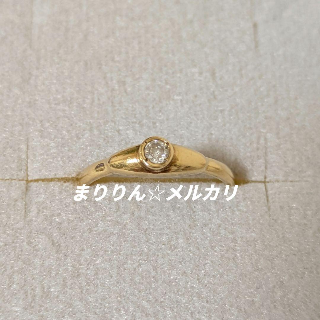 K18 ダイヤモンドリング ジュエリーマキ - メルカリ