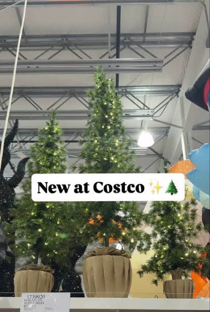 コストコ 人気完売商品 クリスマスツリー LED付アルパインツリー 3点