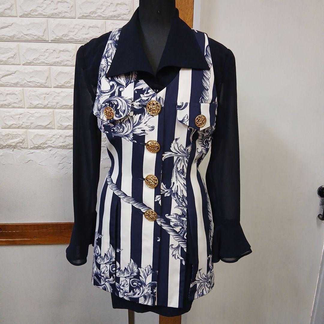 ネイビーとホワイトのストライプジャケット 楽天市場】テーラードジャケット ネイビー 紺 ストライプ ブレザー