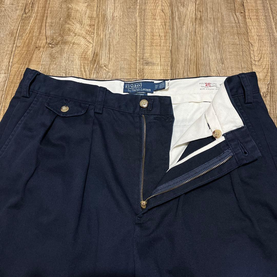 BEAMS別注】ポロラルフローレン ビッグチノ ネイビー 32 ※裾上げ済