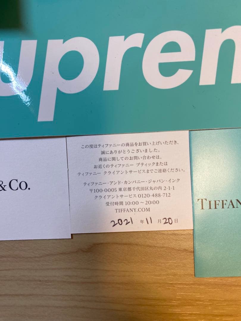 ティファニー×シュプリーム コラボピアス - メルカリ