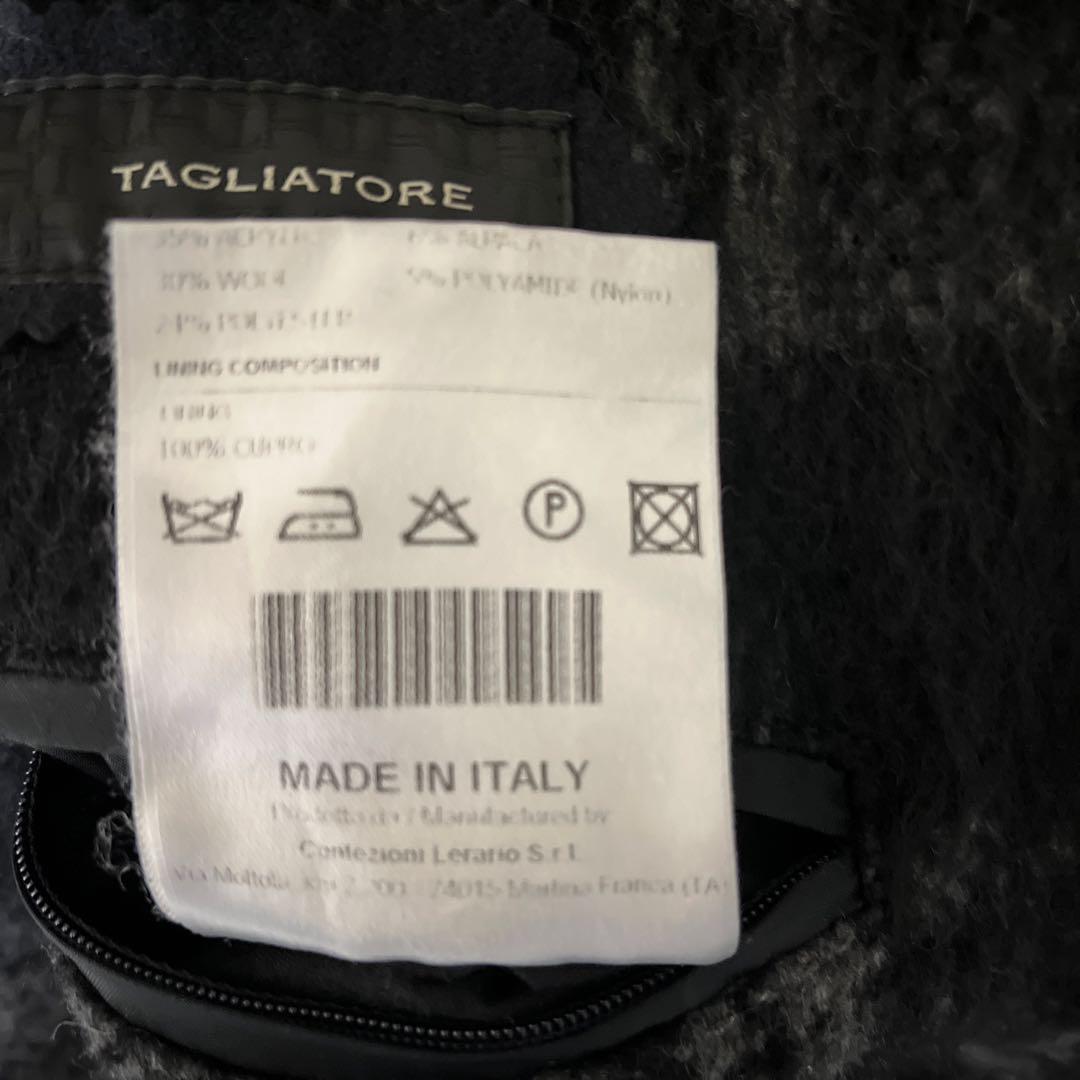 タリアトーレ メンズコート チェック柄 ベルト付き 50 - メルカリ