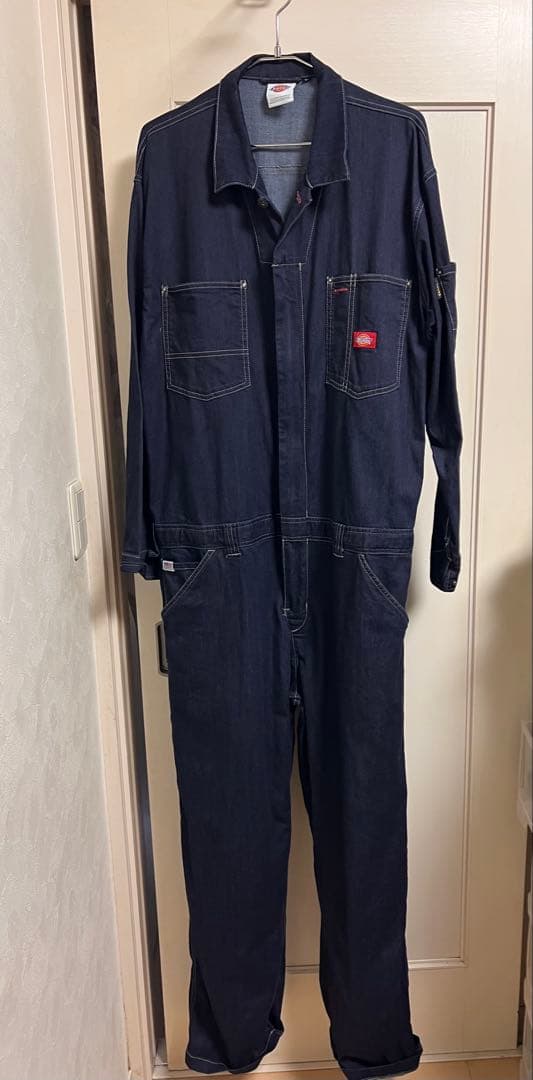 『専用』Dickies オーバーオール つなぎ　ストレッチデニム①⓶ ディッキーズ ストレッチ デニム つなぎ 長袖 オーバーオール ツナギ