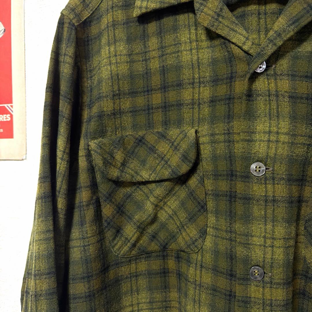 超希少 60s ペンドルトン PENDLETON 開襟 ウール ボードシャツ - メルカリ