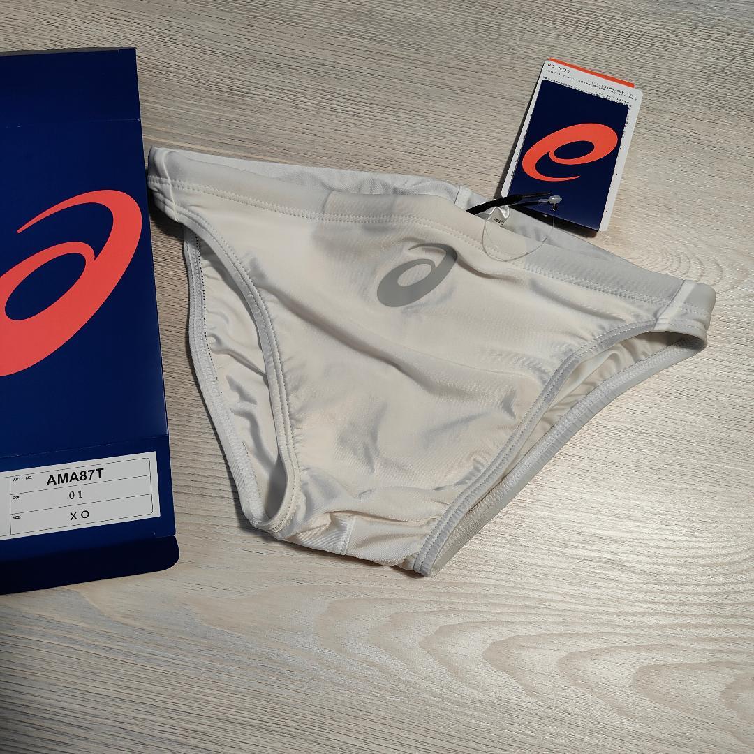 XOサイズ メンズ 競泳水着 アシックス 競パン ホワイト - メルカリ