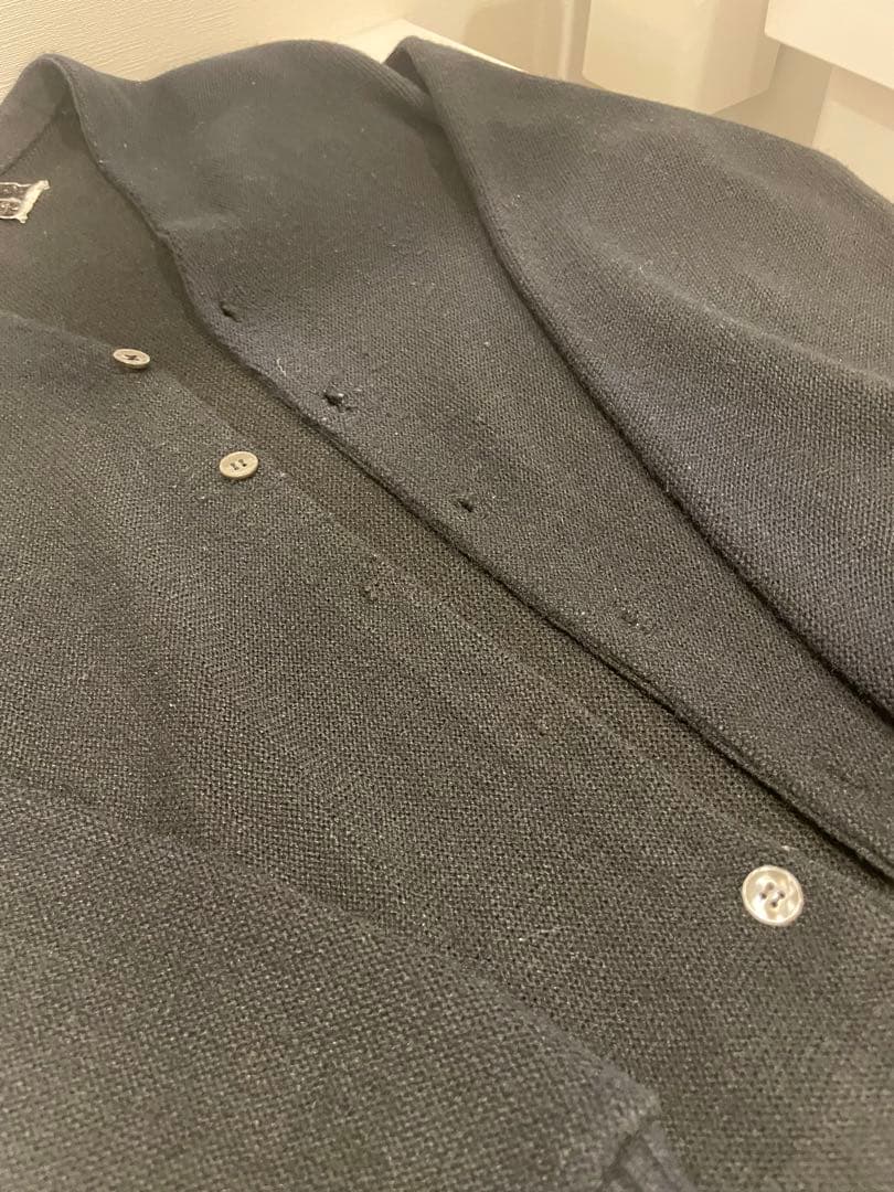 60s Campus オーロンアクリル USA製 黒カーディガン - メルカリ