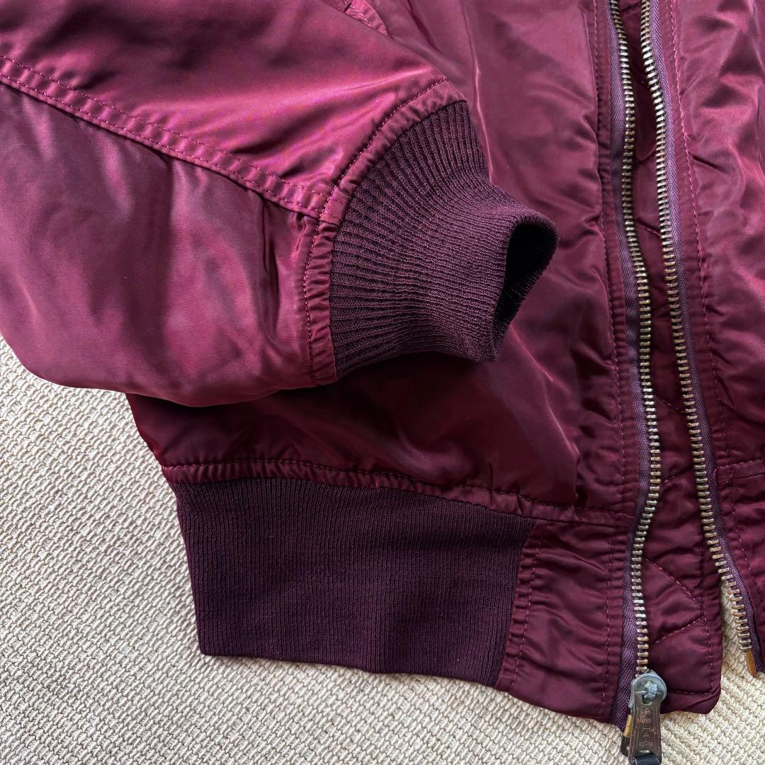 米国製 XL アルファインダストリーズ ALPHA MA-1 希少 ボルドー - メルカリ