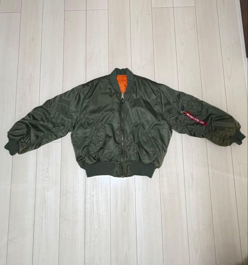 Alpha MA-1 フライトジャケット オリーブグリーン - メルカリ