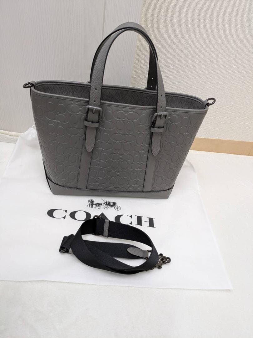 【新品未使用】COACH ワーナー トート バッグ・シグネチャー レザー 即日発送☆COACH☆ワーナー トート バッグ・シグネチャー レザー