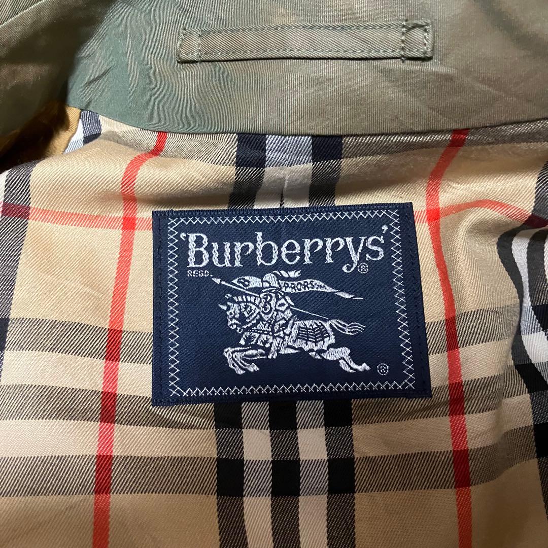 バーバリー ステンカラーコート 玉虫色 90s - メルカリ