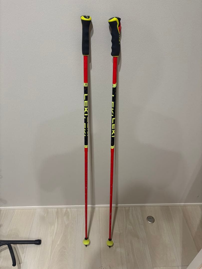 LEKI スキー ストック カーボン125cm 1018124306_616ced4af1556.jpg