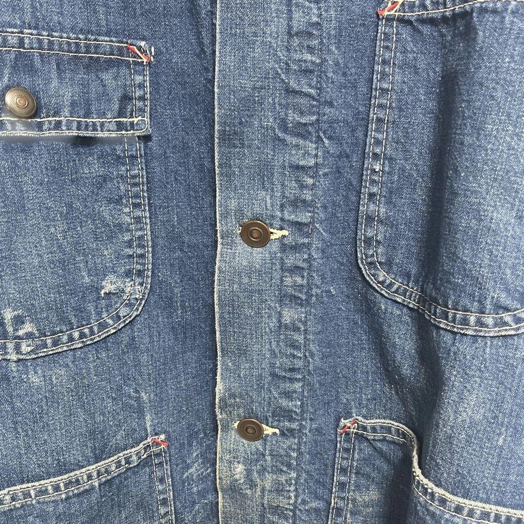 60s SEARS シアーズ デニムカバーオール ブランケットライナー サイズL