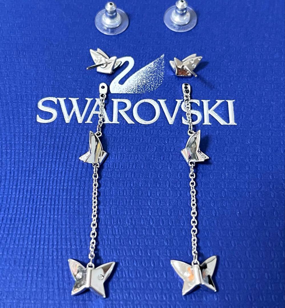 スワロフスキー ピアス idyllia 2way バタフライ 正規品 新品 箱付
