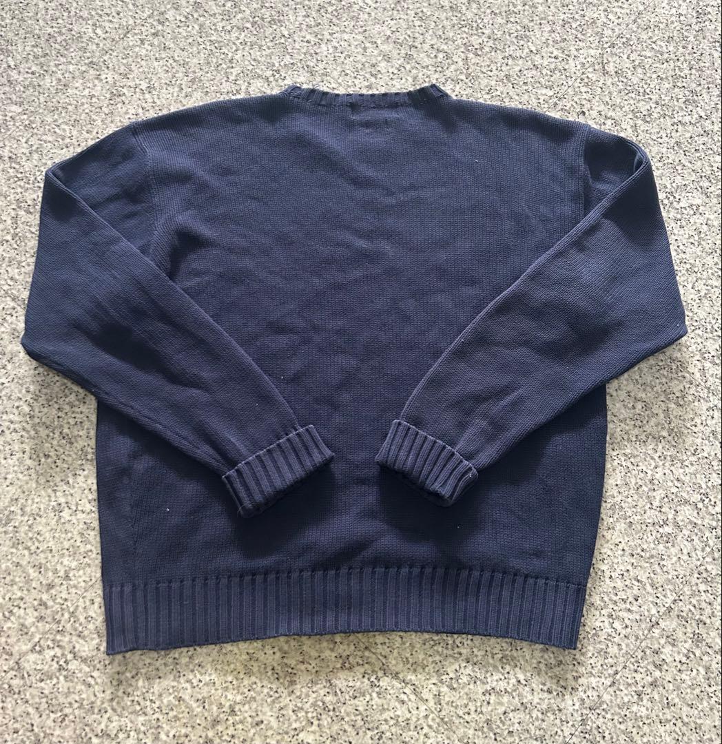 90s Polo by Ralph Lauren ネイビー ニット L - メルカリ