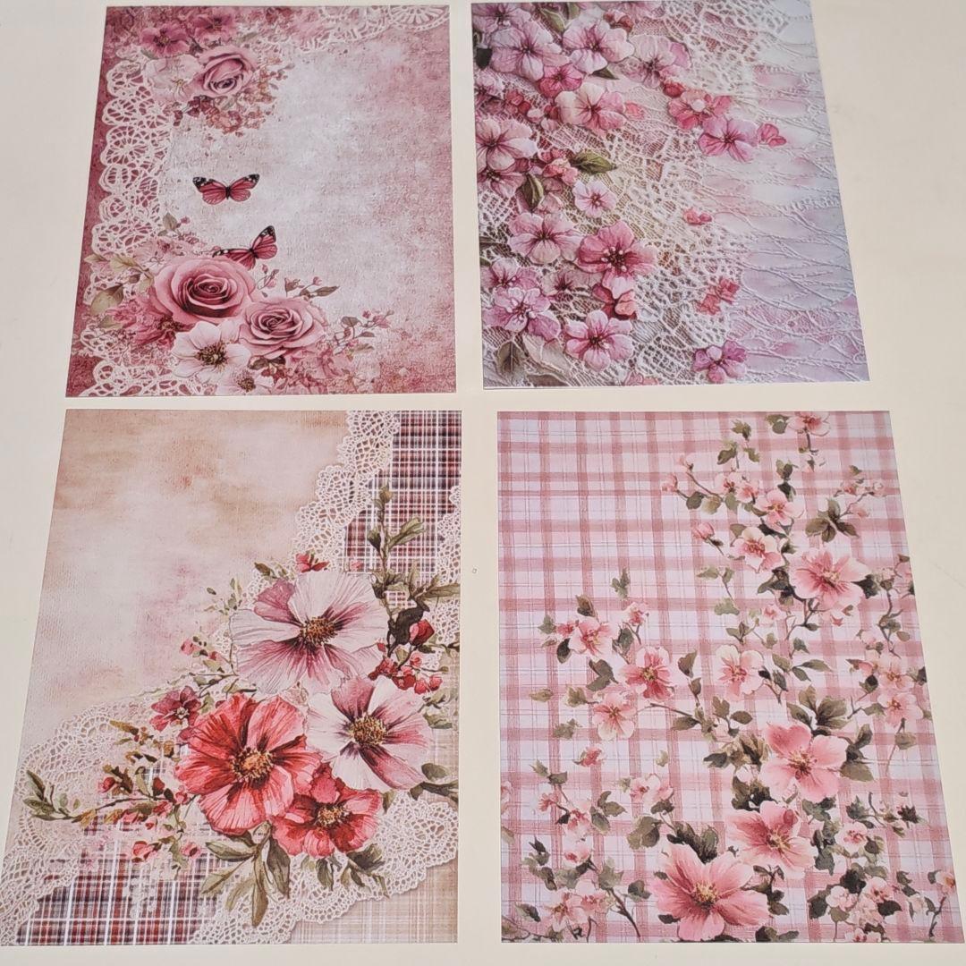 コラージュ素材】25番／おまとめ50円／全15柄 15枚／素材紙 - メルカリ