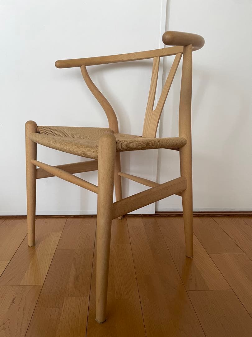 CH24 ビーチ【カールハンセン】画像追加 Yチェア（ワイチェア）CH24 ビーチ ソープ仕上げ ナチュラルペーパー