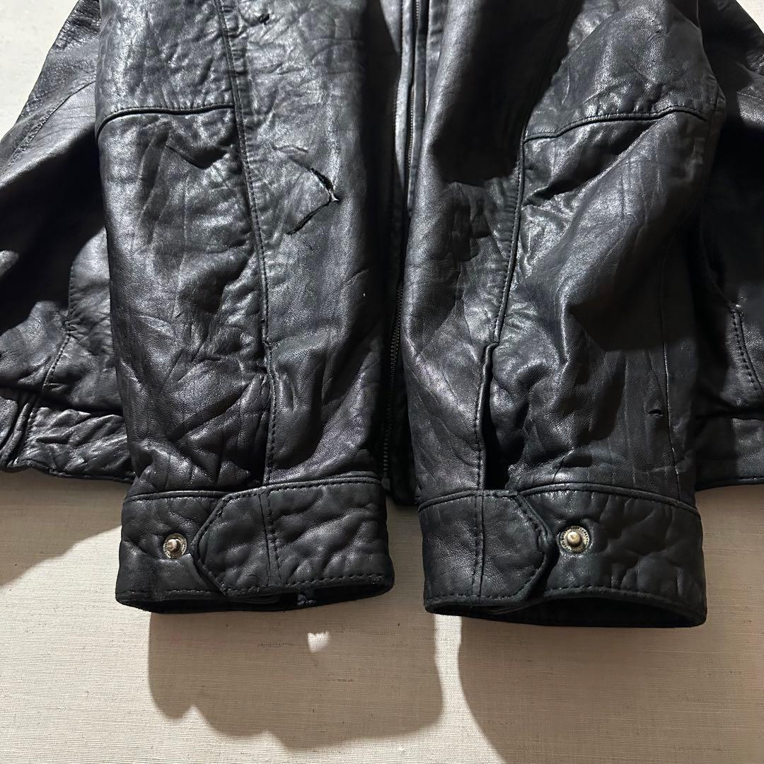 90s DOCKERS ドッカーズ ラムレザー レザージャケット 本革 XXL - メルカリ