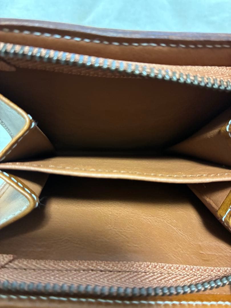 《新品•タグ付き》genten ゲンテン 二つ折り財布 ブラウン レザー　希少