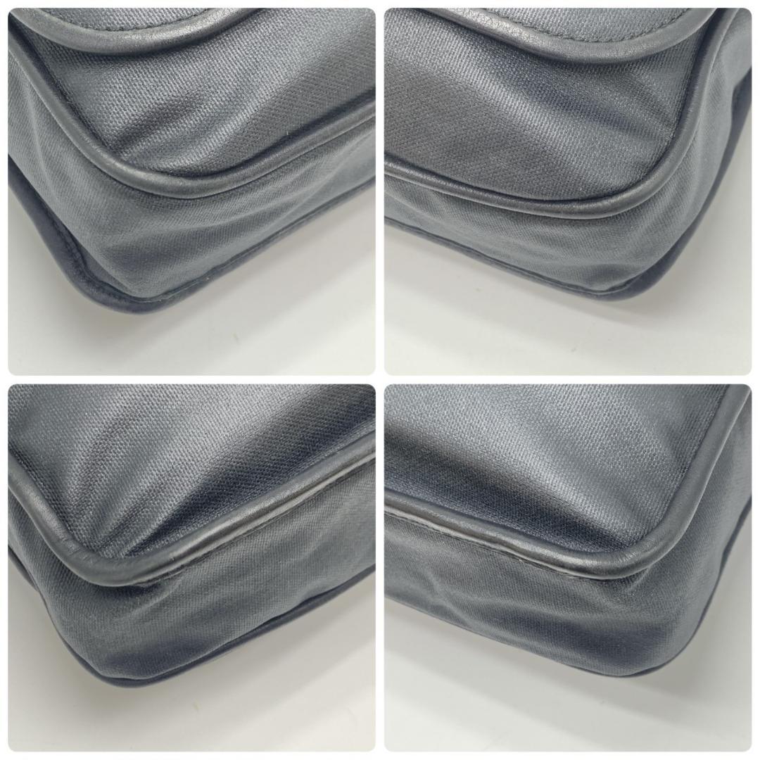 ロエベ ショルダーバッグ メッセンジャー ロゴ刻印 コーティング