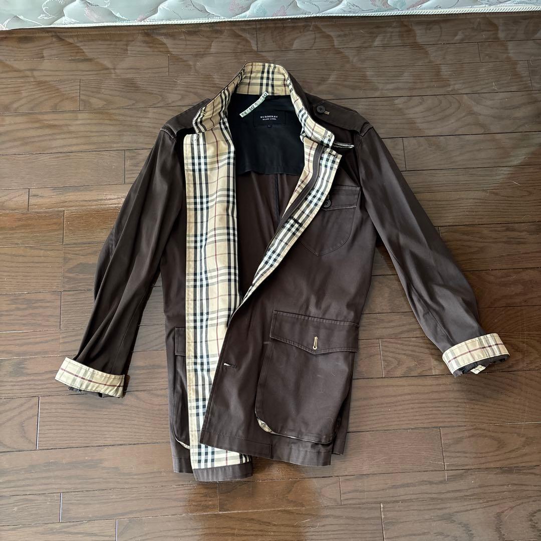 極美品】バーバリーブラックレーベル メンズトレンチコート ノバ
