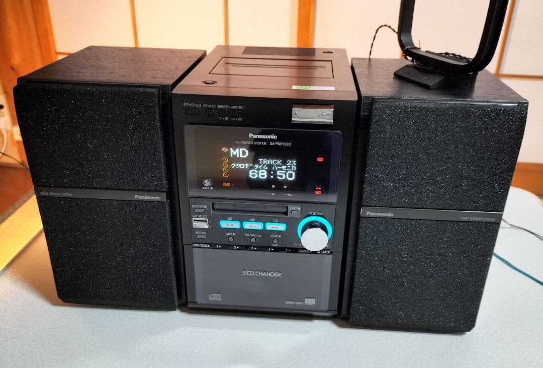 panasonicミニコンポSA-PM710SD リモコン取扱い説明書付き - メルカリ