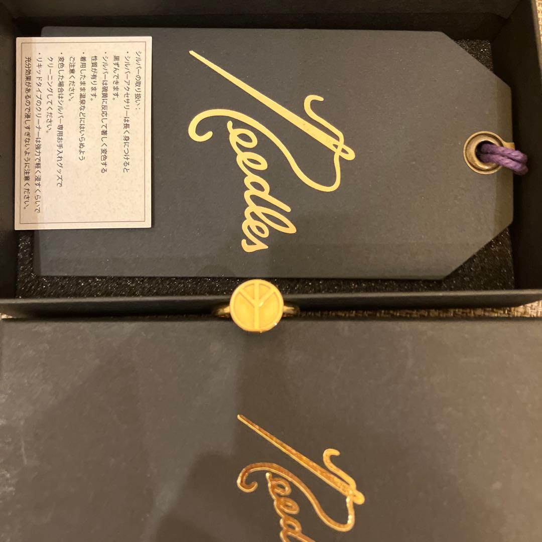 アクセサリー NEEDLES Ring - gold plate \"peace\" \"GOLD\"