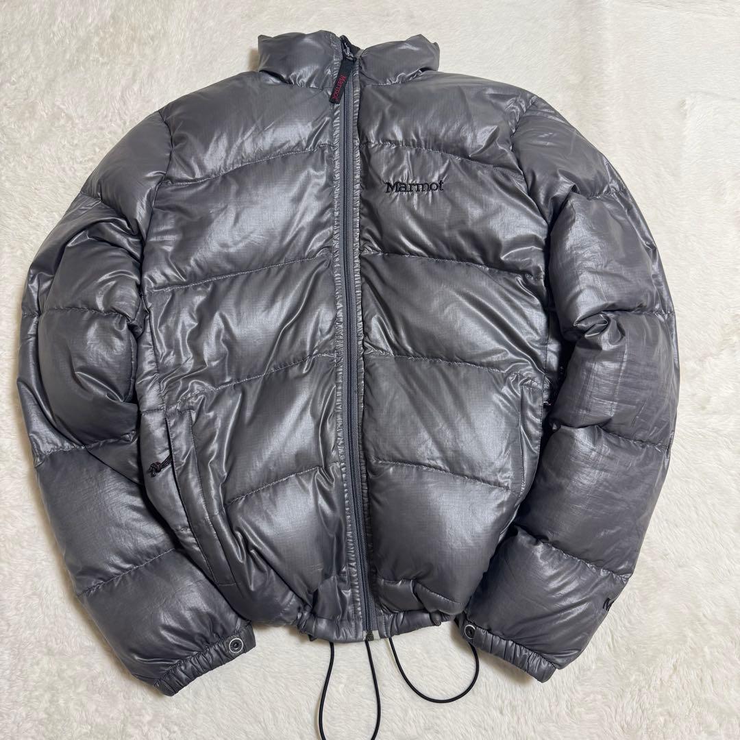 00s Marmot puffy jacket S銀短丈y2kドローコード 00s Marmot puffy jacket S銀短丈y2kドローコード - メルカリ