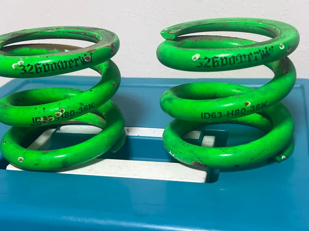 326POWERスプリング ID63-H80-36K グリーン チャラバネ・ID63（62-63兼用）-H80 商品詳細 広島県東広島市西条町の