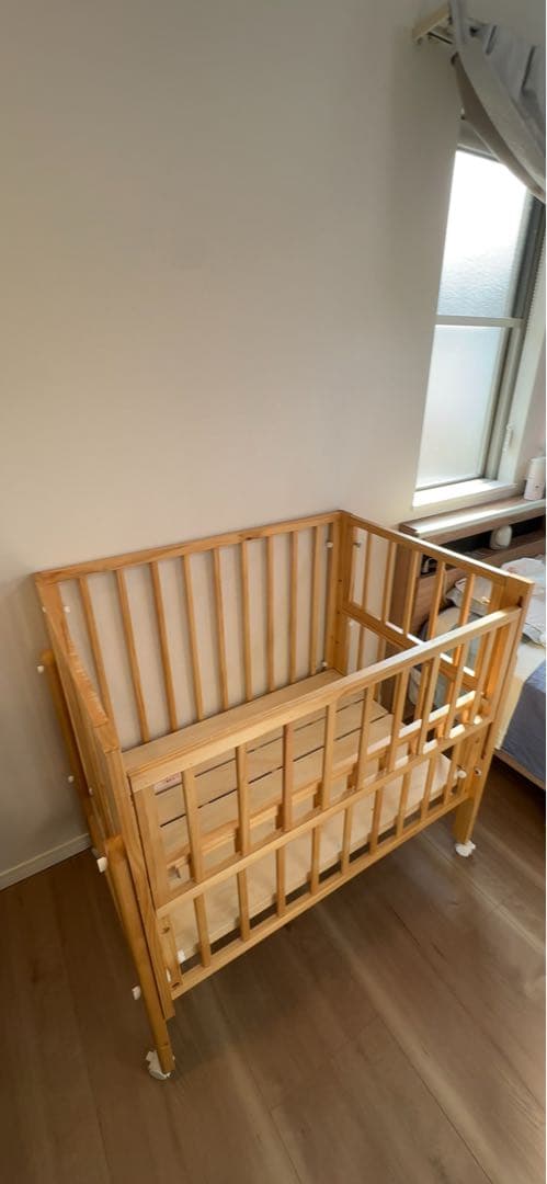大和屋 トールWオープンミニベビーベッド ナチュラル - メルカリ