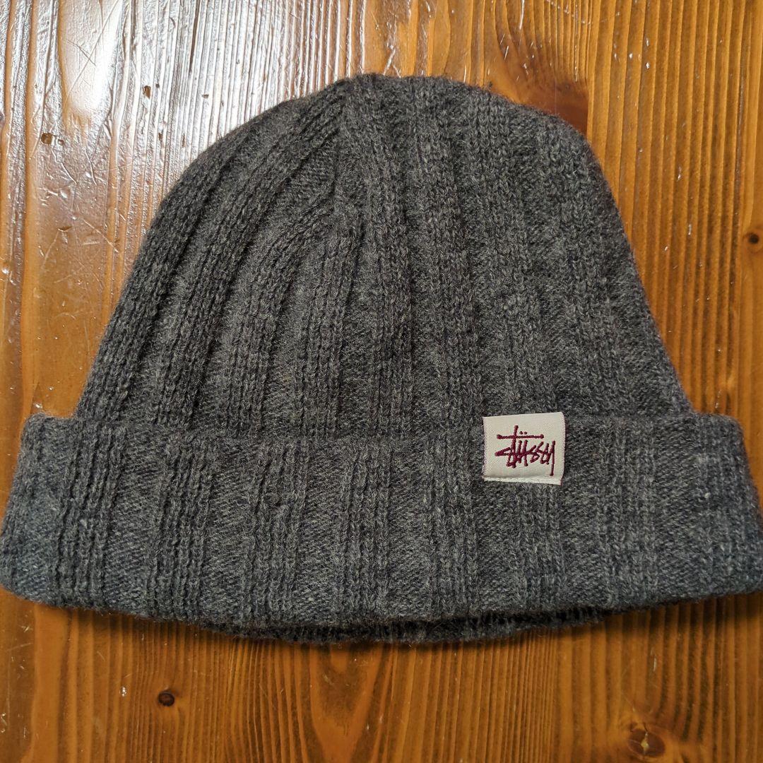 90s old Stussy 紺タグ ステューシー ビーニー ニットキャップ - メルカリ