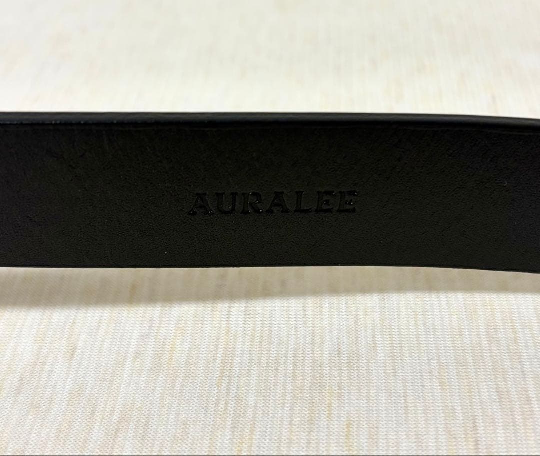2025aw】オーラリー スクエアバックルベルト ブラック Mサイズ - メルカリ