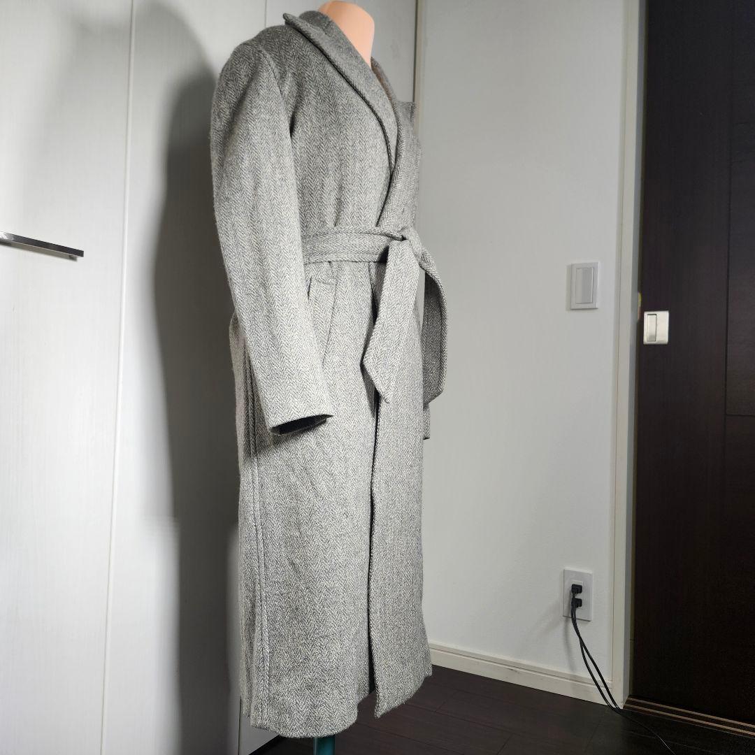 ポロ ラルフローレン ウール 100% ヘリンボーン ロング コート ベルト