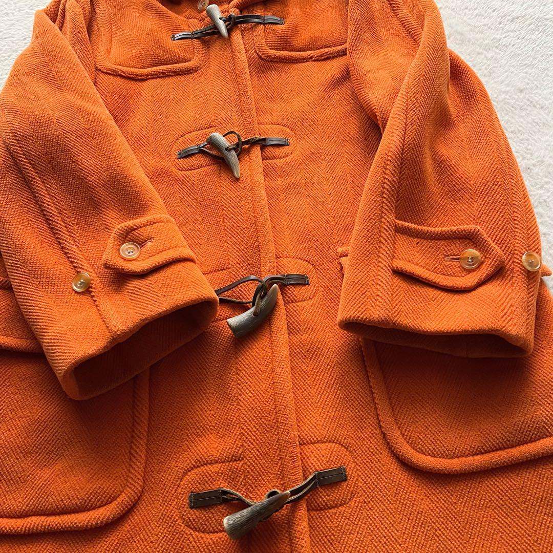 希少色】オールドイングランド ダッフルコート ヘリンボーン オレンジ