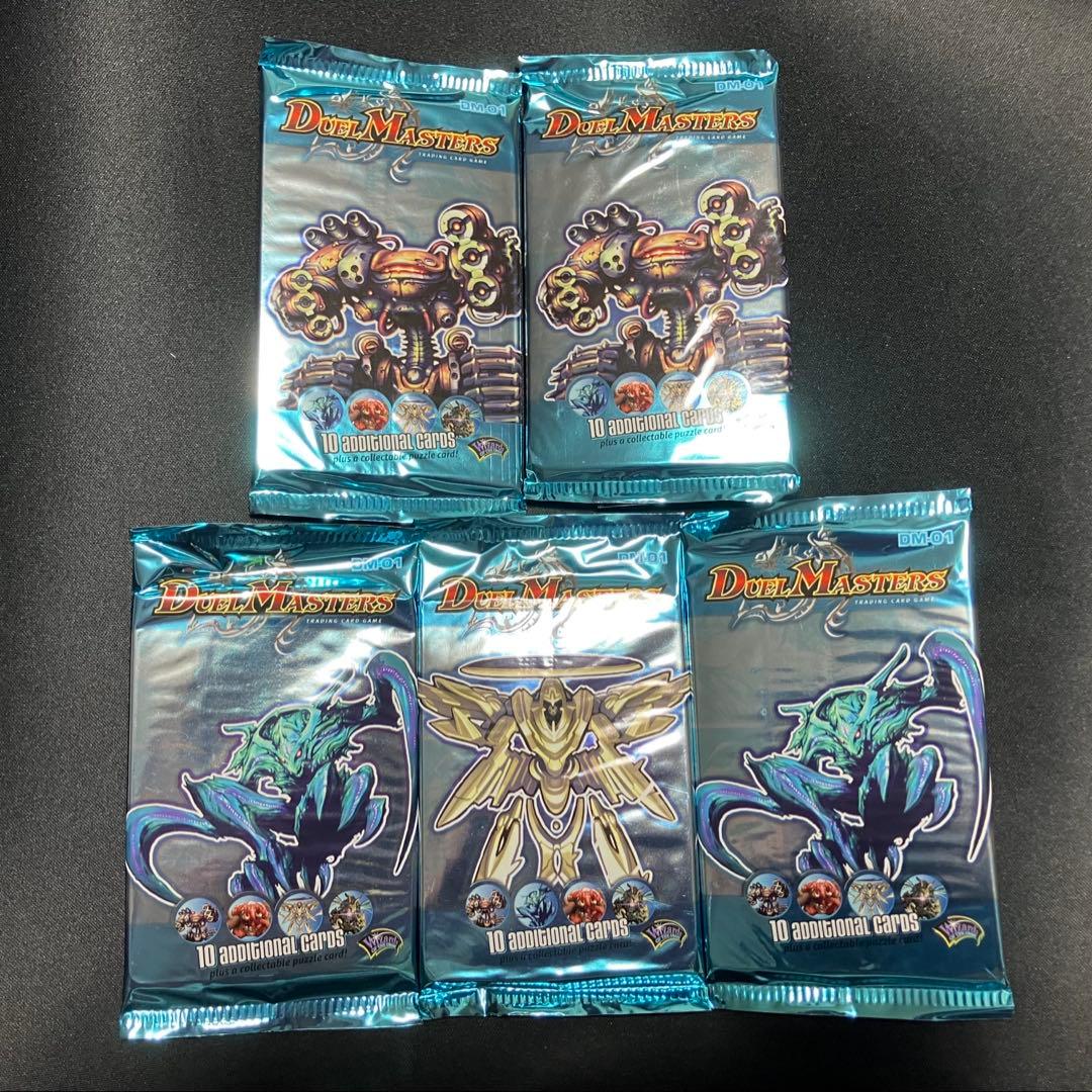 o*l様 英語版 DM-01 デュエルマスターズ　未開封　5パック デュエルマスターズ 第1弾 DM-01 未開封パック 1枚の通販 土日祝休